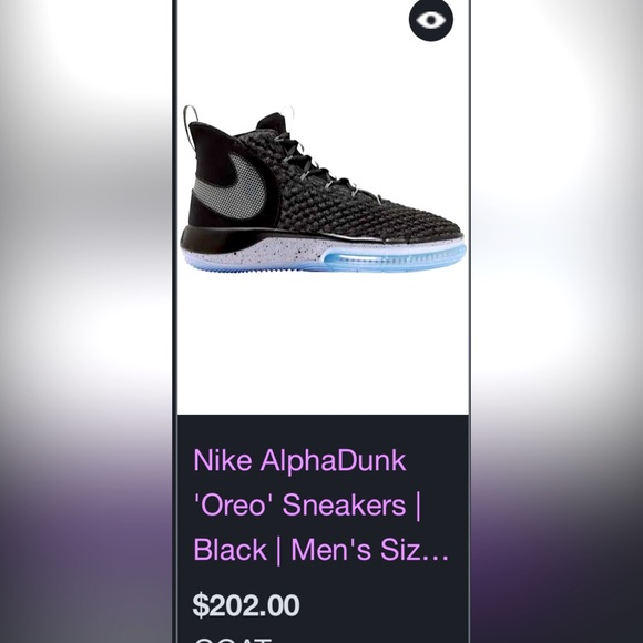 Nike alphadunk basketball sneakers. Size 11.5 Mens. Oreo. - Picture 6 of 6